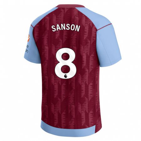Kandiny Niño Camiseta Morgan Sanson #8 Azul Claro 1ª Equipación 2023/24 La Camisa Chile