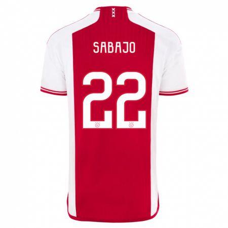 Kandiny Niño Camiseta Quinty Sabajo #22 Rojo Blanco 1ª Equipación 2023/24 La Camisa Chile