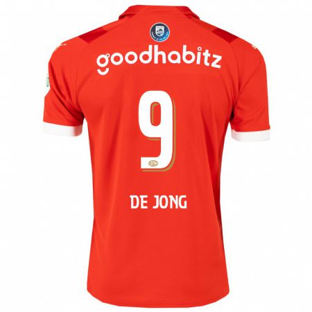 Kandiny Niño Camiseta Luuk De Jong #9 Rojo 1ª Equipación 2023/24 La Camisa Chile