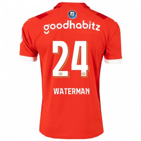 Kandiny Niño Camiseta Boy Waterman #24 Rojo 1ª Equipación 2023/24 La Camisa Chile