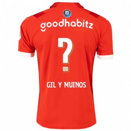 Kandiny Niño Camiseta Yaël Gil Y Muiños #0 Rojo 1ª Equipación 2023/24 La Camisa Chile