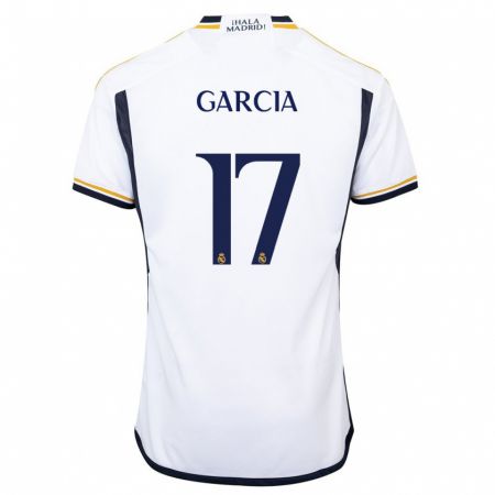 Kandiny Niño Camiseta Gonzalo García #17 Blanco 1ª Equipación 2023/24 La Camisa Chile