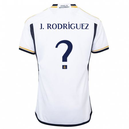 Kandiny Niño Camiseta Juan Rodríguez #0 Blanco 1ª Equipación 2023/24 La Camisa Chile