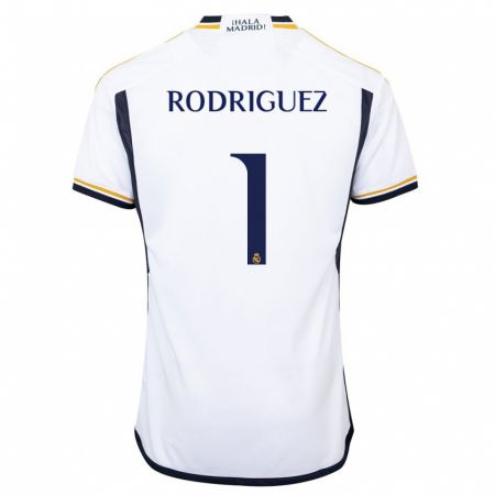 Kandiny Niño Camiseta Misa Rodriguez #1 Blanco 1ª Equipación 2023/24 La Camisa Chile