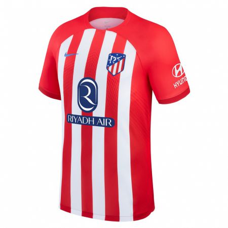 Kandiny Niño Camiseta Saúl Ñíguez #8 Rojo Blanco 1ª Equipación 2023/24 La Camisa Chile