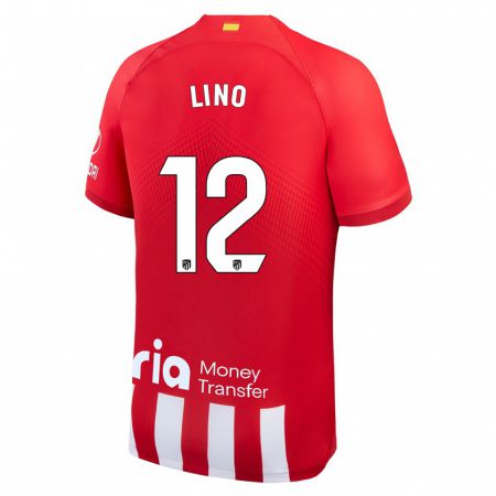 Kandiny Niño Camiseta Samuel Lino #12 Rojo Blanco 1ª Equipación 2023/24 La Camisa Chile