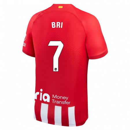 Kandiny Niño Camiseta Diego Bri #7 Rojo Blanco 1ª Equipación 2023/24 La Camisa Chile