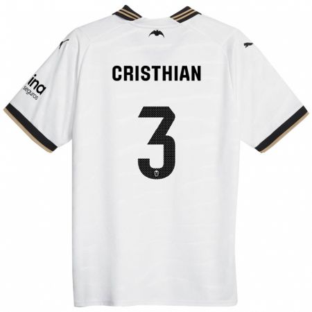 Kandiny Niño Camiseta Cristhian Mosquera #3 Blanco 1ª Equipación 2023/24 La Camisa Chile