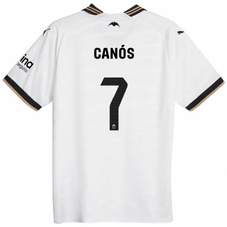 Kandiny Niño Camiseta Sergi Canós #7 Blanco 1ª Equipación 2023/24 La Camisa Chile
