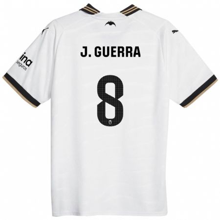 Kandiny Niño Camiseta Javi Guerra #8 Blanco 1ª Equipación 2023/24 La Camisa Chile