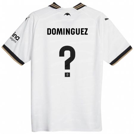 Kandiny Niño Camiseta Mario Dominguez #0 Blanco 1ª Equipación 2023/24 La Camisa Chile