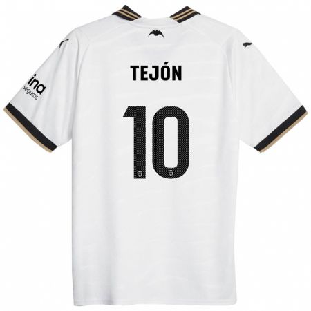 Kandiny Niño Camiseta Martín Tejón #10 Blanco 1ª Equipación 2023/24 La Camisa Chile