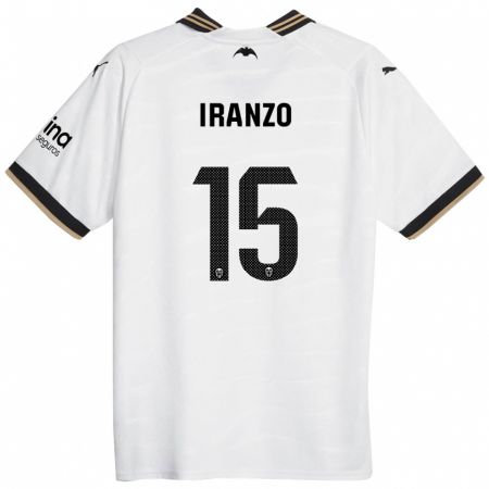 Kandiny Niño Camiseta Rubén Iranzo #15 Blanco 1ª Equipación 2023/24 La Camisa Chile