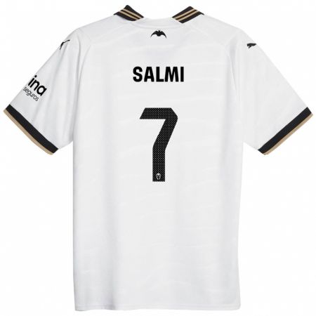 Kandiny Niño Camiseta Iina Salmi #7 Blanco 1ª Equipación 2023/24 La Camisa Chile