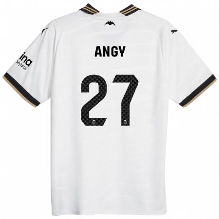 Kandiny Niño Camiseta Angy #27 Blanco 1ª Equipación 2023/24 La Camisa Chile