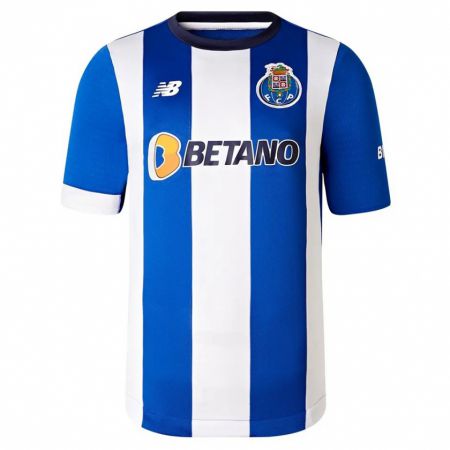 Kandiny Niño Camiseta Fernando Andrade #38 Azul Blanco 1ª Equipación 2023/24 La Camisa Chile