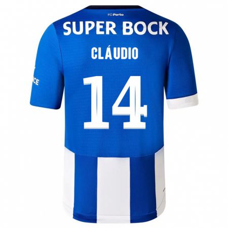 Kandiny Niño Camiseta Cláudio Ramos #14 Azul Blanco 1ª Equipación 2023/24 La Camisa Chile