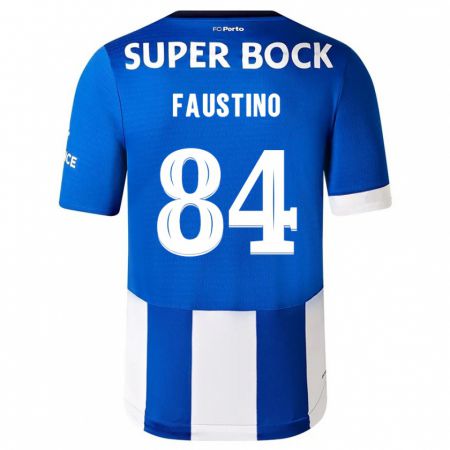 Kandiny Niño Camiseta Levi Faustino #84 Azul Blanco 1ª Equipación 2023/24 La Camisa Chile