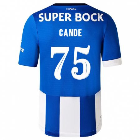 Kandiny Niño Camiseta Anhá Cande #75 Azul Blanco 1ª Equipación 2023/24 La Camisa Chile