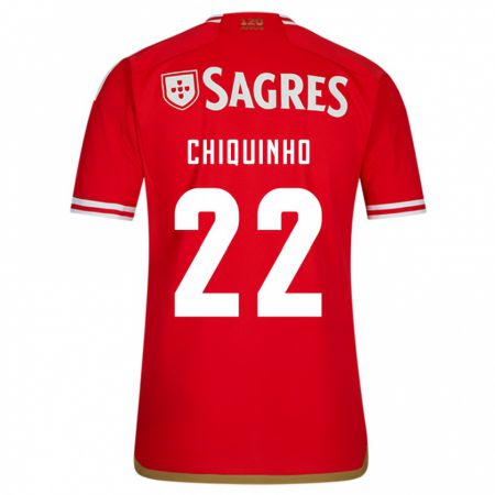 Kandiny Niño Camiseta Chiquinho #22 Rojo 1ª Equipación 2023/24 La Camisa Chile
