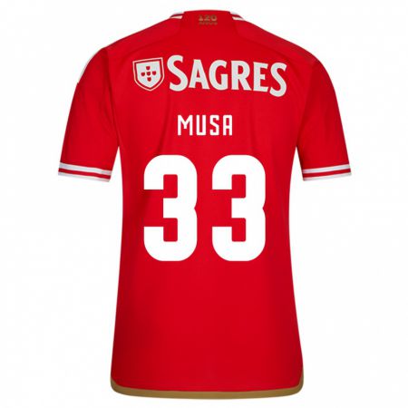 Kandiny Niño Camiseta Petar Musa #33 Rojo 1ª Equipación 2023/24 La Camisa Chile