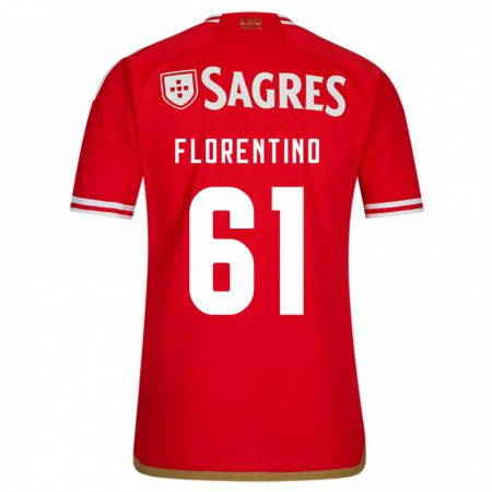Kandiny Niño Camiseta Florentino #61 Rojo 1ª Equipación 2023/24 La Camisa Chile