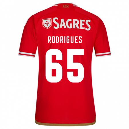 Kandiny Niño Camiseta Rafael Rodrigues #65 Rojo 1ª Equipación 2023/24 La Camisa Chile