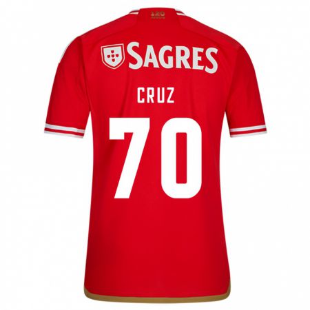 Kandiny Niño Camiseta Filipe Cruz #70 Rojo 1ª Equipación 2023/24 La Camisa Chile