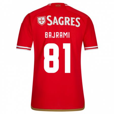 Kandiny Niño Camiseta Adrian Bajrami #81 Rojo 1ª Equipación 2023/24 La Camisa Chile