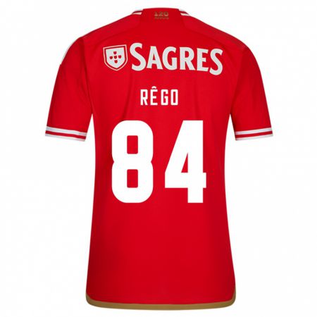 Kandiny Niño Camiseta João Rêgo #84 Rojo 1ª Equipación 2023/24 La Camisa Chile