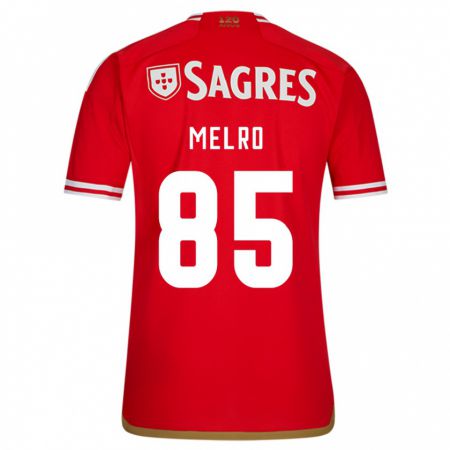 Kandiny Niño Camiseta José Melro #85 Rojo 1ª Equipación 2023/24 La Camisa Chile