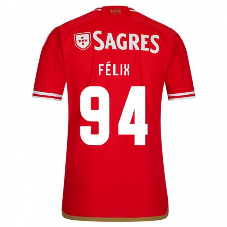 Kandiny Niño Camiseta Hugo Félix #94 Rojo 1ª Equipación 2023/24 La Camisa Chile