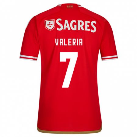 Kandiny Niño Camiseta Valeria #7 Rojo 1ª Equipación 2023/24 La Camisa Chile