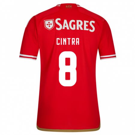 Kandiny Niño Camiseta Marta Cintra #8 Rojo 1ª Equipación 2023/24 La Camisa Chile