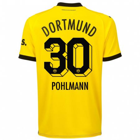 Kandiny Niño Camiseta Ole Pohlmann #30 Amarillo 1ª Equipación 2023/24 La Camisa Chile