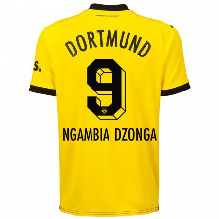 Kandiny Niño Camiseta Diego Ngambia Dzonga #9 Amarillo 1ª Equipación 2023/24 La Camisa Chile