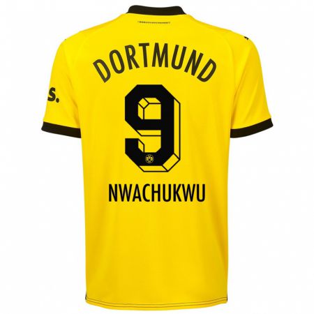 Kandiny Niño Camiseta Isaak Nwachukwu #9 Amarillo 1ª Equipación 2023/24 La Camisa Chile