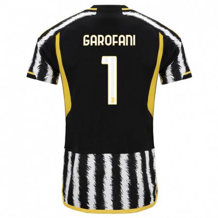 Kandiny Niño Camiseta Giovanni Garofani #1 Blanco Negro 1ª Equipación 2023/24 La Camisa Chile