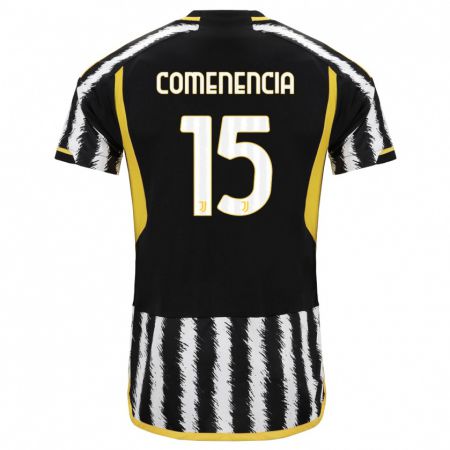 Kandiny Niño Camiseta Livano Comenencia #15 Blanco Negro 1ª Equipación 2023/24 La Camisa Chile