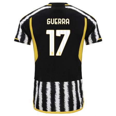 Kandiny Niño Camiseta Simone Guerra #17 Blanco Negro 1ª Equipación 2023/24 La Camisa Chile