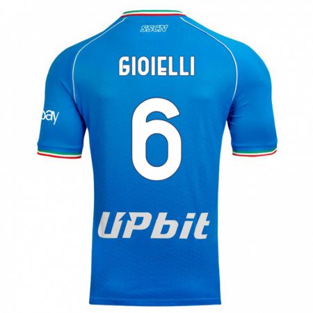 Kandiny Niño Camiseta Francesco Gioielli #6 Cielo Azul 1ª Equipación 2023/24 La Camisa Chile