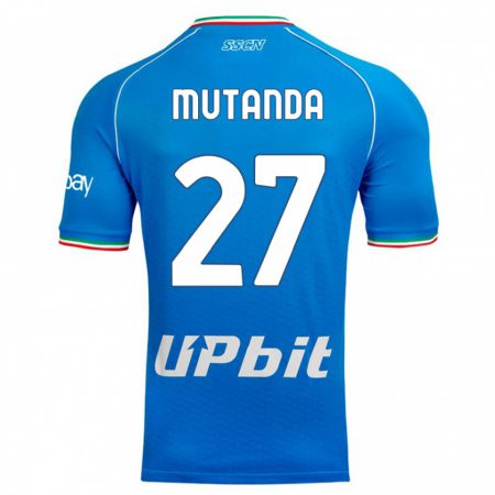 Kandiny Niño Camiseta Noah Mutanda #27 Cielo Azul 1ª Equipación 2023/24 La Camisa Chile