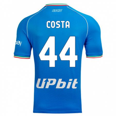 Kandiny Niño Camiseta Filippo Costa #44 Cielo Azul 1ª Equipación 2023/24 La Camisa Chile