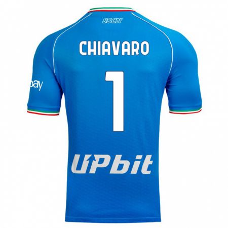 Kandiny Niño Camiseta Kelly Chiavaro #1 Cielo Azul 1ª Equipación 2023/24 La Camisa Chile