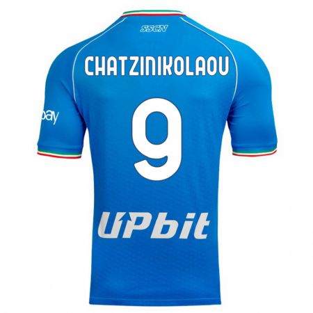 Kandiny Niño Camiseta Despoina Chatzinikolaou #9 Cielo Azul 1ª Equipación 2023/24 La Camisa Chile