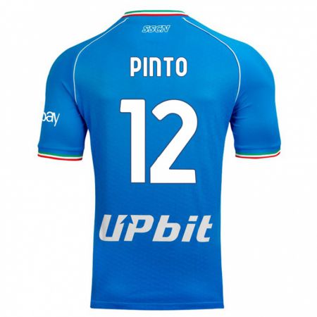 Kandiny Niño Camiseta Ciro Pinto #12 Cielo Azul 1ª Equipación 2023/24 La Camisa Chile