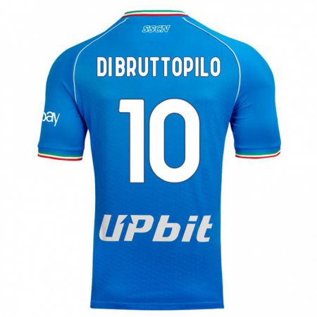 Kandiny Niño Camiseta Giuseppe Ambrosino Di Bruttopilo #10 Cielo Azul 1ª Equipación 2023/24 La Camisa Chile