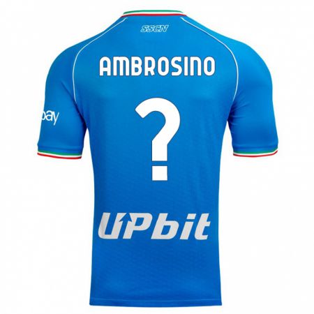 Kandiny Niño Camiseta Ambrosino #0 Cielo Azul 1ª Equipación 2023/24 La Camisa Chile