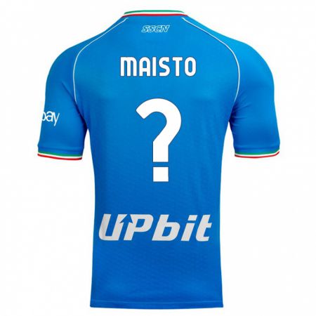 Kandiny Niño Camiseta Antonio Maisto #0 Cielo Azul 1ª Equipación 2023/24 La Camisa Chile