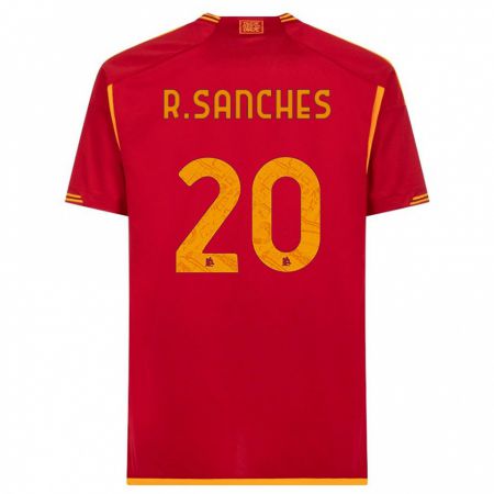 Kandiny Niño Camiseta Renato Sanches #20 Rojo 1ª Equipación 2023/24 La Camisa Chile